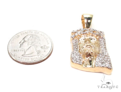 Diamond Jesus Head Pendant 36469 - Image 6
