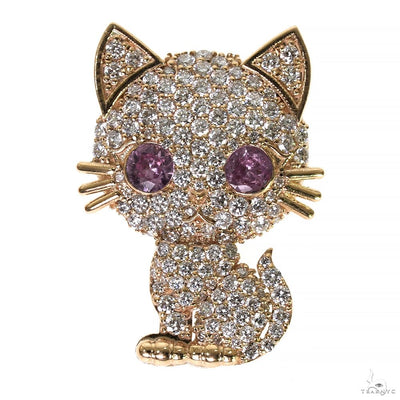 Diamond Kitty Pendant 70046 - Image 1