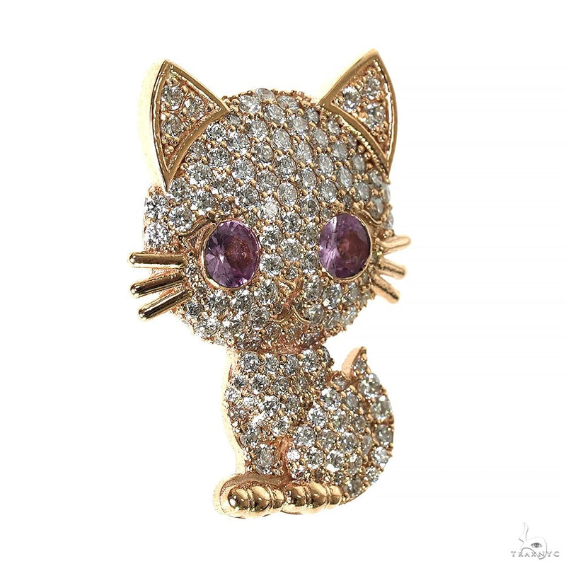 Diamond Kitty Pendant 70046 - Image 2