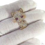 Diamond Kitty Pendant 70046 - Image 7