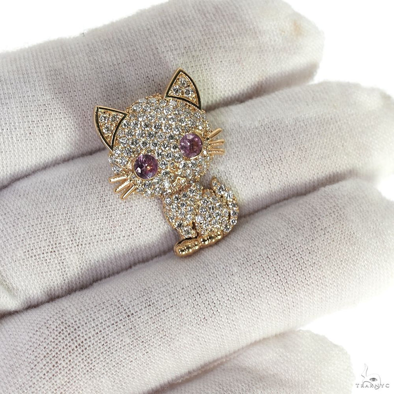 Diamond Kitty Pendant 70046 - Image 7