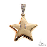 14K Gold Diamond Mario Star Pendant 68472