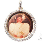 14K Gold Custom Photo Pendant 1 Inch 64428 - Image 1
