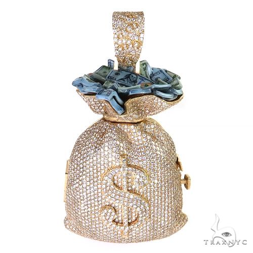 Diamond Money Bag Treasure Pendant 69568 - Image 1