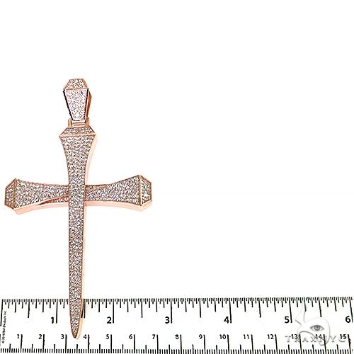 Large Diamond Nail Cross (Lab) 68649 - Image 5