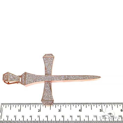 Large Diamond Nail Cross (Lab) 68649 - Image 6