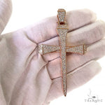 Small Diamond Nail Cross (Lab) 68691 - Image 7