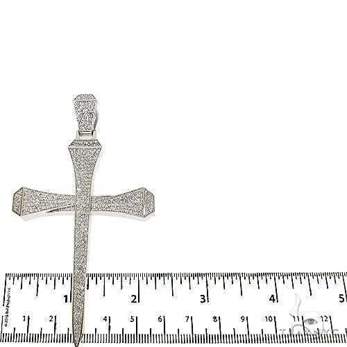 14K Gold Medium Diamond Nail Cross (Lab), photo 5 of 7