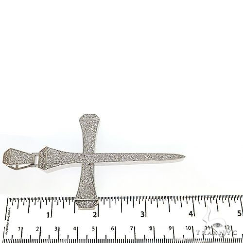 14K Gold Medium Diamond Nail Cross (Lab), photo 6 of 7