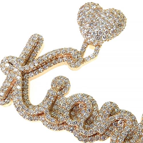 Diamond Name Pendant 68560 - Image 3