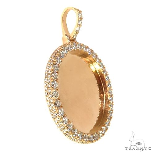 14K Gold Diamond Photo Pendant, photo 2 of 6