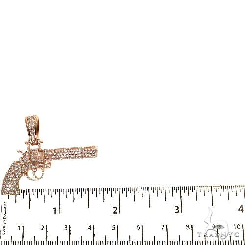 14K Gold Diamond Revolver Pendant, photo 4 of 6
