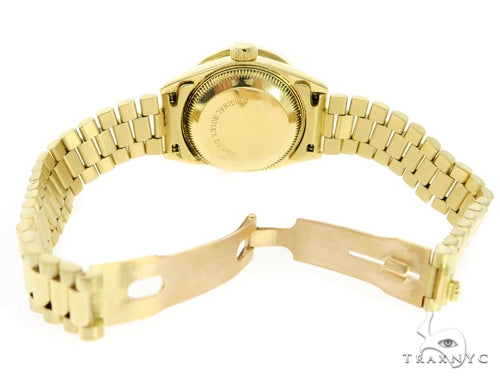Diamond Rolex Datejust Lady Yellow Gold Watch 56565 - Image 10