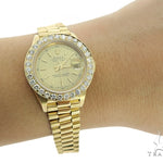 Diamond Rolex Datejust Lady Yellow Gold Watch 56565 - Image 11