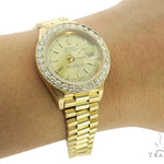 Diamond Rolex Datejust Lady Yellow Gold Watch 56565 - Image 12