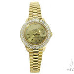 Diamond Rolex Datejust Lady Yellow Gold Watch 56565 - Image 2