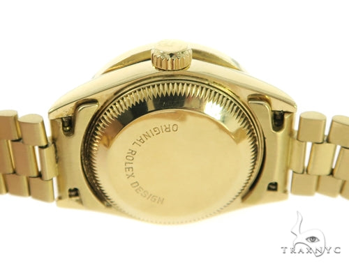 Diamond Rolex Datejust Lady Yellow Gold Watch 56565 - Image 6
