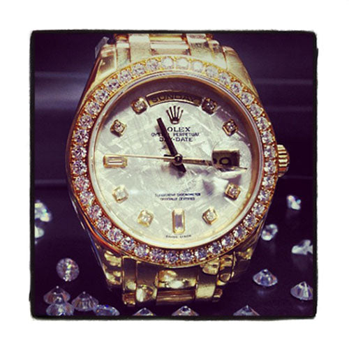 Diamond Rolex Day-Date Masterpiece 18K Gold Watch 36603 - Image 3