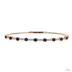Diamond Sapphire Bangle Bracelet 70022 - Image 1