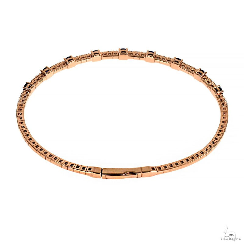Diamond Sapphire Bangle Bracelet 70022 - Image 3