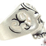 Mens Silver Skull Ring 31329 - Image 4