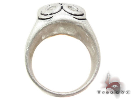Mens Silver Skull Ring 31329 - Image 5