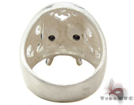 Mens Silver Skull Ring 31329 - Image 6