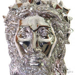 Diamond Spikes Crown Jesus Head Pendant 69149