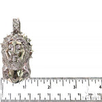 Diamond Spikes Crown Jesus Head Pendant 69149