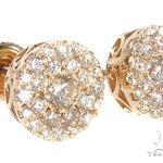 14K Gold Diamond Stud Earrings 64175 - Image 2