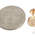 14K Gold Diamond Stud Earrings 64175 - Image 5