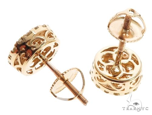 14K Gold Diamond Stud Earrings 64175 - Image 6