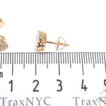 14K Gold Diamond Stud Earrings 64175 - Image 7
