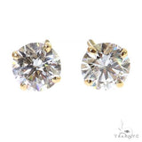 14K Gold 1.50 Ctw Round-Cut Diamond Studs (Lab) 68465