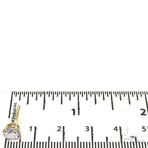 14K Gold 1.5 Ctw Round-Cut Lab-Grown Diamond Studs, photo 4 of 4