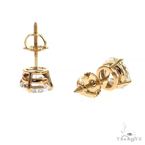 2ct each Diamond Stud Earrings (Lab) 68570 - Image 3