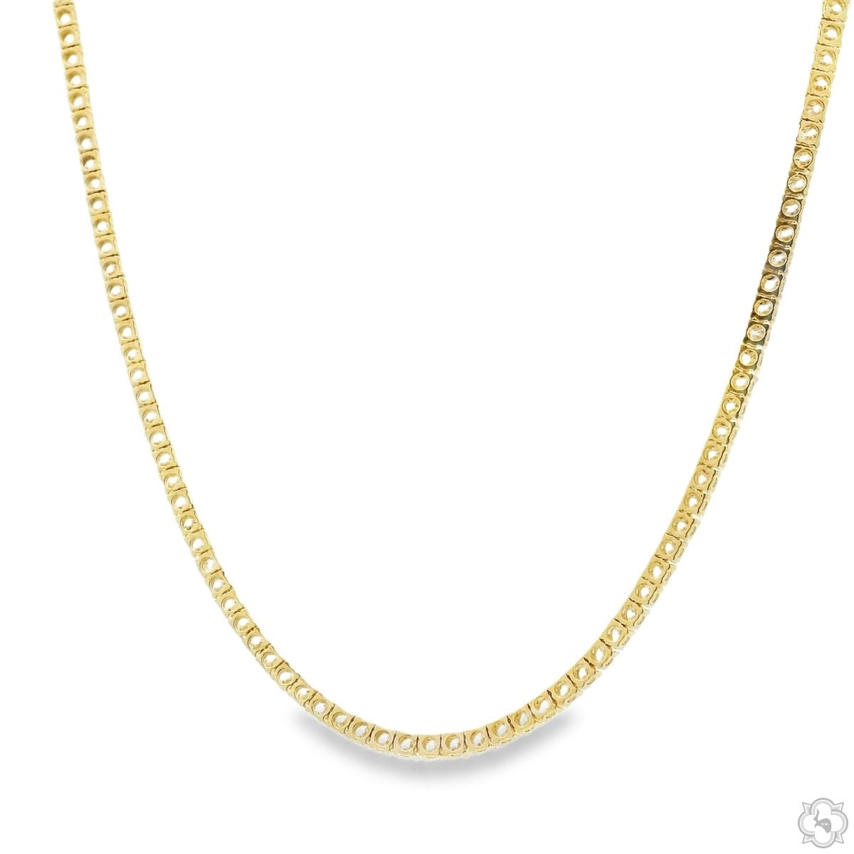 アクセサリー Glitter Tennis Necklace Gold 2mm 51cm Diamond Tennis Chain 22 Inch 2.3mm 70842 | TraxNYC