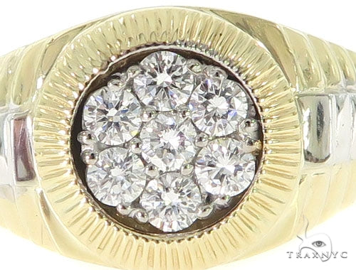 14K Gold Diamond Timepiece Ring, photo 3 of 7