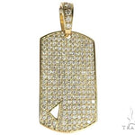 Diamond Triangle Dog Tag Pendant 45572 - Image 1