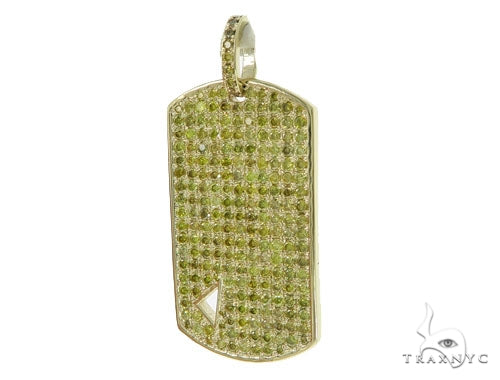 Diamond Triangle Dog Tag Pendant 45573 - Image 2