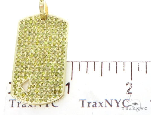 Diamond Triangle Dog Tag Pendant 45573 - Image 7