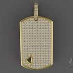 Diamond Triangle Dog Tag Pendant 45573 - Image 8
