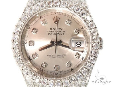Custom Fully Iced Out Datejust Rolex Watch 64126 - Image 1