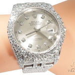 Custom Fully Iced Out Datejust Rolex Watch 64126 - Image 10