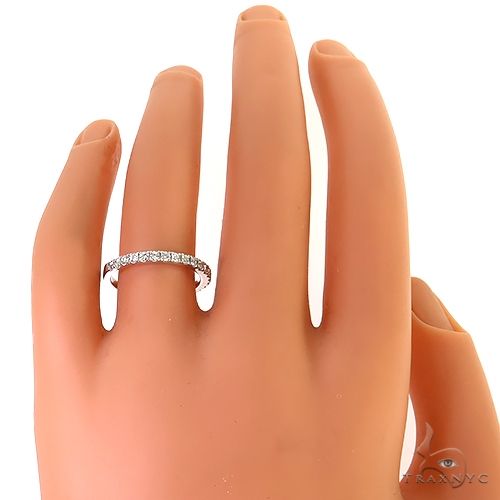 18K Gold Diamond Wedding Band, photo 3 of 3