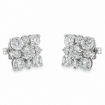 Diamond Cluster Square Studs 70739