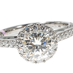Diamond Halo Engagement Ring 64493