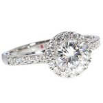 Diamond Halo Engagement Ring 64493