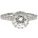 Diamond Halo Engagement Ring 64493