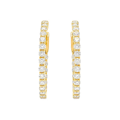 Diamond Hoop Earrings 1 Ct 71389
